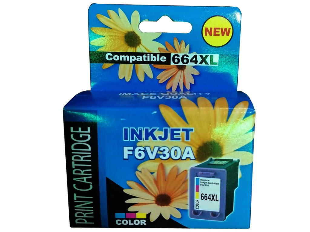 HP 664XL Tricolor Compatible Cartucho de Tinta HP664XL HP Deskjet Ink 1115, 2134, 2135, 2675, 3635, 3775, 3785, 3786, 3787, 3789, 3835, 4535, 4675, 5075, 5275, 5276. 8ml. SKU: V30ALG