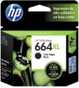 HP 664XL Negro Original Cartucho de Tinta HP664XL HP Deskjet Ink Advantage 1115, 2134, 2135, 2675, 3635, 3775, 3785, 3786, 3787, 3789, 3835, 4535, 4675, 5075, 5275, 5276. 8.5 ml. SKU: F6V31AL