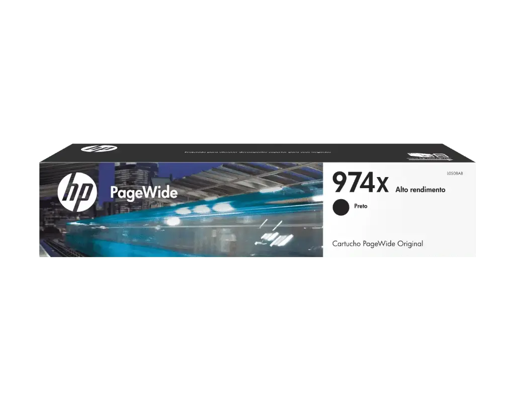 HP 974XL Negro Original Cartucho de Tinta HP974XL HP Pagewide Series 352 Y 377; HP Pagewide Pro Series 452, 477, 552, 577 10,000Pag. 182.5ml SKU: L0S08AL