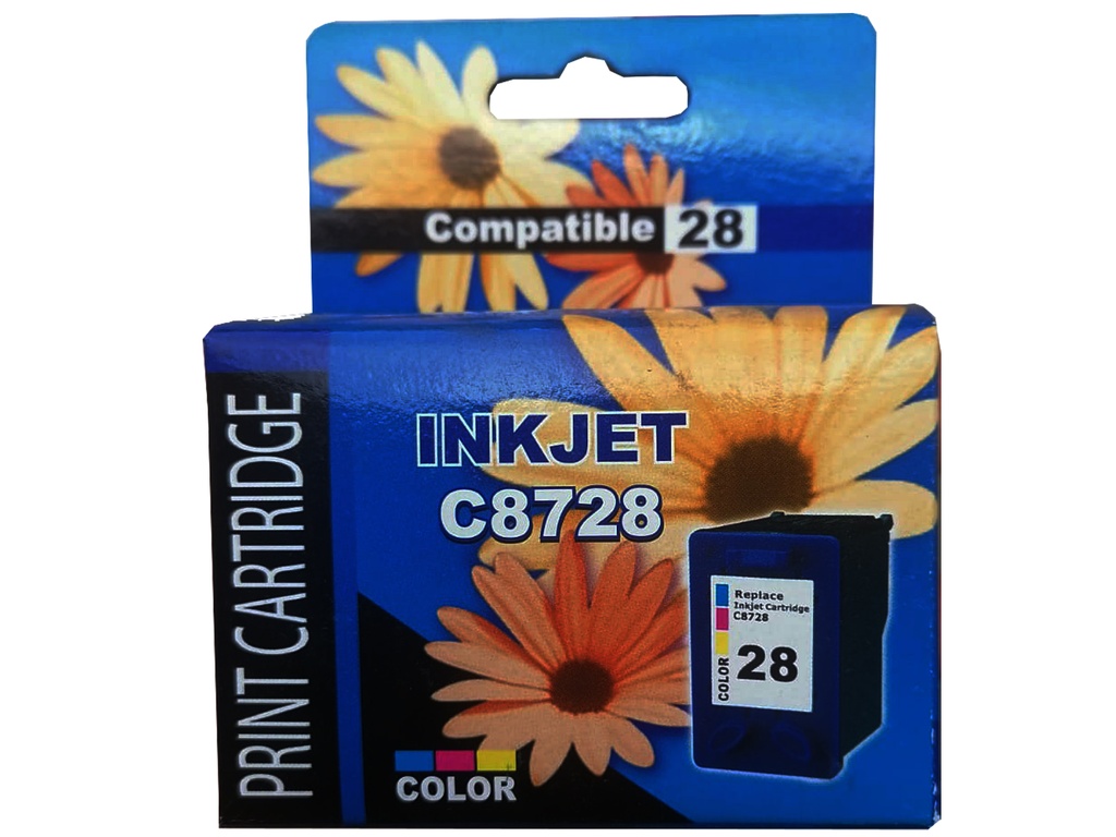 HP28 COMPATIBLE TRICOLOR CARTUCHO TINTA HP27 COMPATIBLE NEGRO CARTUCHO TINTA HP Deskjet 3320, 3322, 3323, 3325, 3420, 3425, 3450, 3520, 3535, 3620, 3645, 3647, 3650, 3740, 3743, 3840, 3843, 5150, 5160, 5550 series, PSC 1110 series, 1200 series, 1213 series. Officejet 4105 series, 4311 series.
