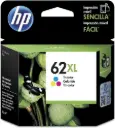 HP 62XL Tricolor Original Cartucho de Tinta HP62XL HP Officejet Pro 200, 258 HP ENVY 5640 e-All-in-One Printer  415Pag. 11.5ml. SKU: C2P07AL