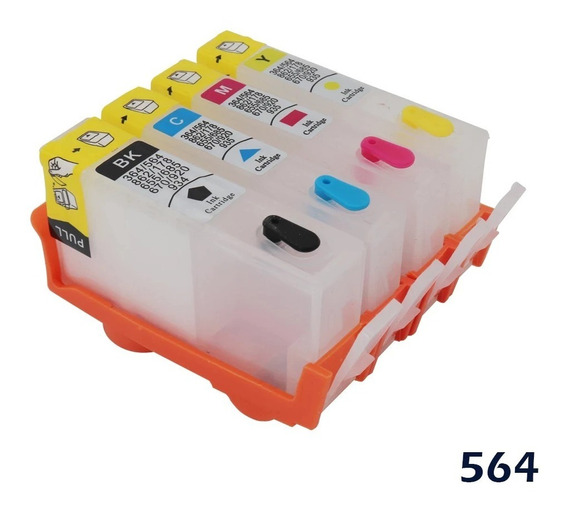 HP 670 HP 564 Cartuchos Vacios Recargables HP670 HP564 HP Deskjet Ink Advantage 3525, 4615, 4625, 5525, 6525 e-All-in-One