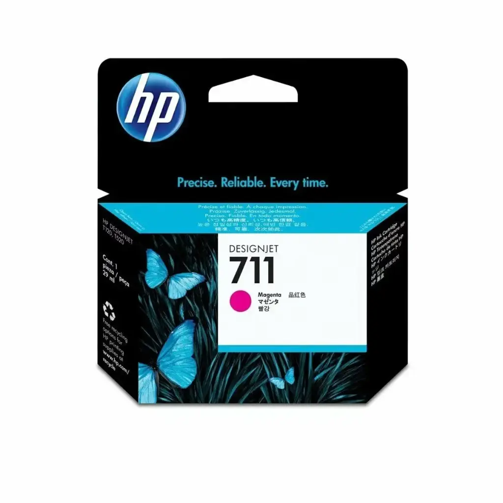 [CZ131A] HP 711 Magenta Original Cartucho de Tinta HP711 HP DesignJet T100, T120, T125, T130, T520, T525, T530 29ml SKU: CZ131A