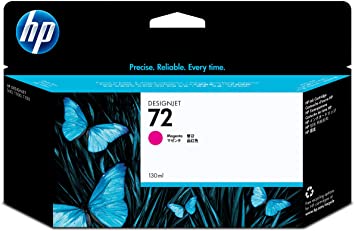 HP 72 Magenta Original Cartucho de Tinta HP72 DesignJet de la serie T610, T620, T770, T1100, T1200, T1200 HD, T2300 eMFP, T790, T1300 130ml SKU: C9372A