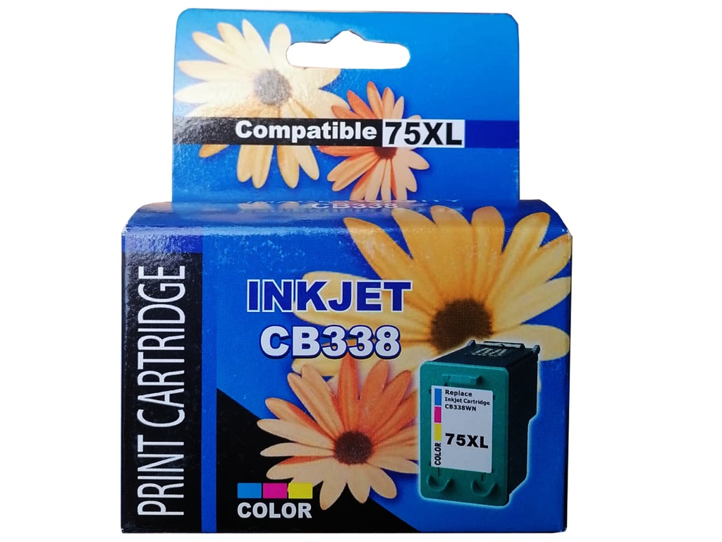 HP 75XL Tricolor Compatible Cartucho de Tinta HP75XL Deskjet D4200, D4245, D4260, D4263, D4268, D4300, Photosmart C4210, C4235, C4240, C4250, C4270, C4272, C4273, C4275, C4280, C4283, C4285, C4288, C4293, C4294, C4345, C4380, C4385, C4435. C4440, C4450. SKU: CB338WLGCOM