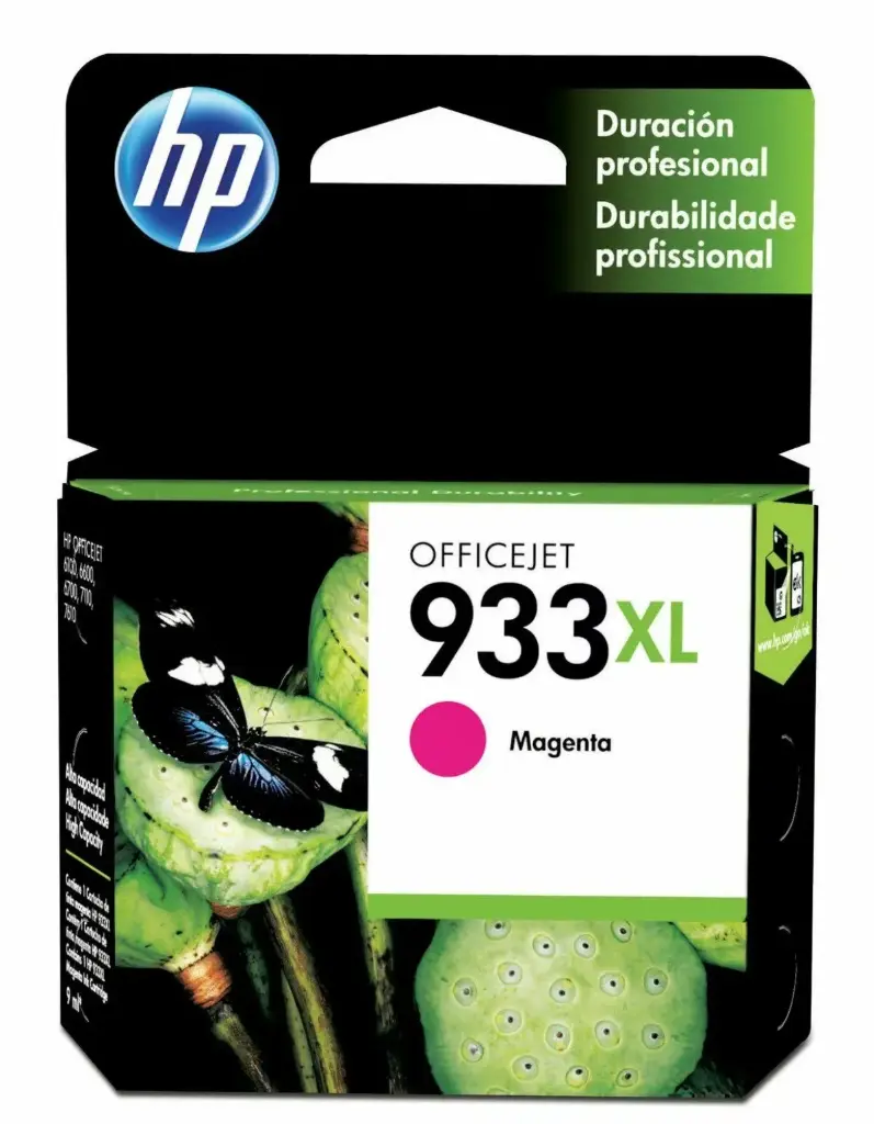 HP 933XL Magenta Original Cartucho de Tinta HP933XL HP OfficeJet 6100, 6600 series, HP OfficeJet Pro 6700, 7110, 7510, 7610, 7612 7000 Series 825Pag. 9ml. SKU: CN055AL