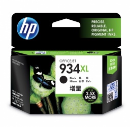 HP 934XL Negro Original Cartucho de Tinta HP934XL HP OfficeJet Pro 6200, 6230, 6800, 6830 series 1,000Pag 25.5 ml. SKU: C2P23AL