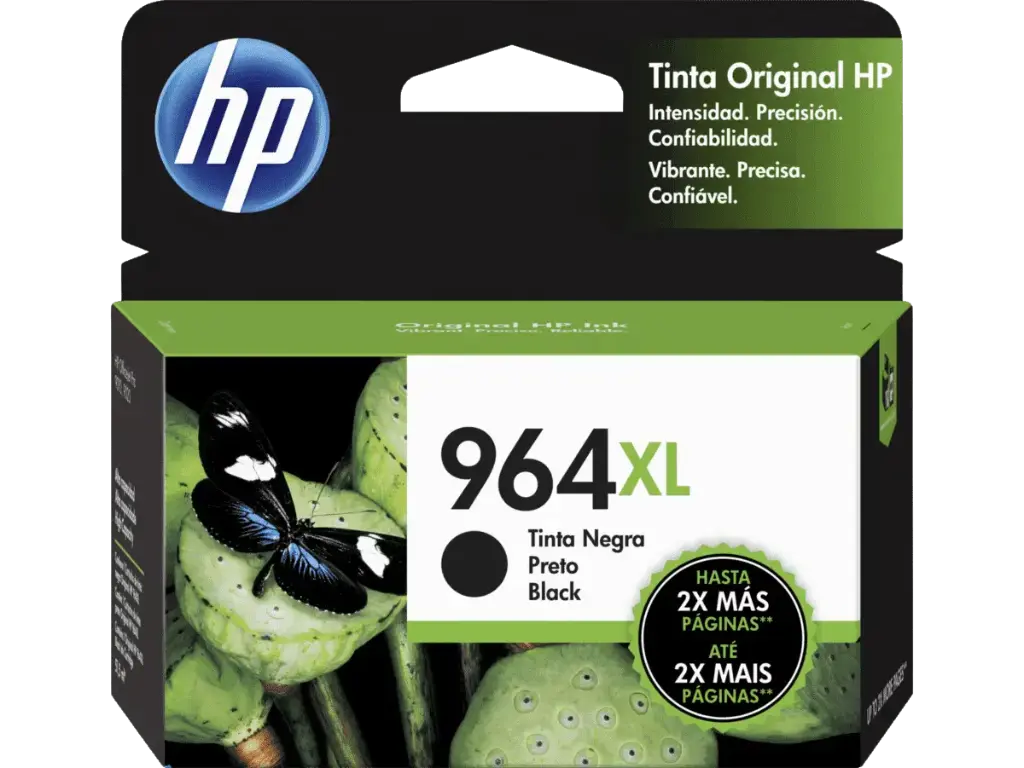 HP 964XL Negro Original Cartucho de Tinta HP964XL HP Officejet Pro 9010, 9020 51.5ml SKU: 3JA57AL