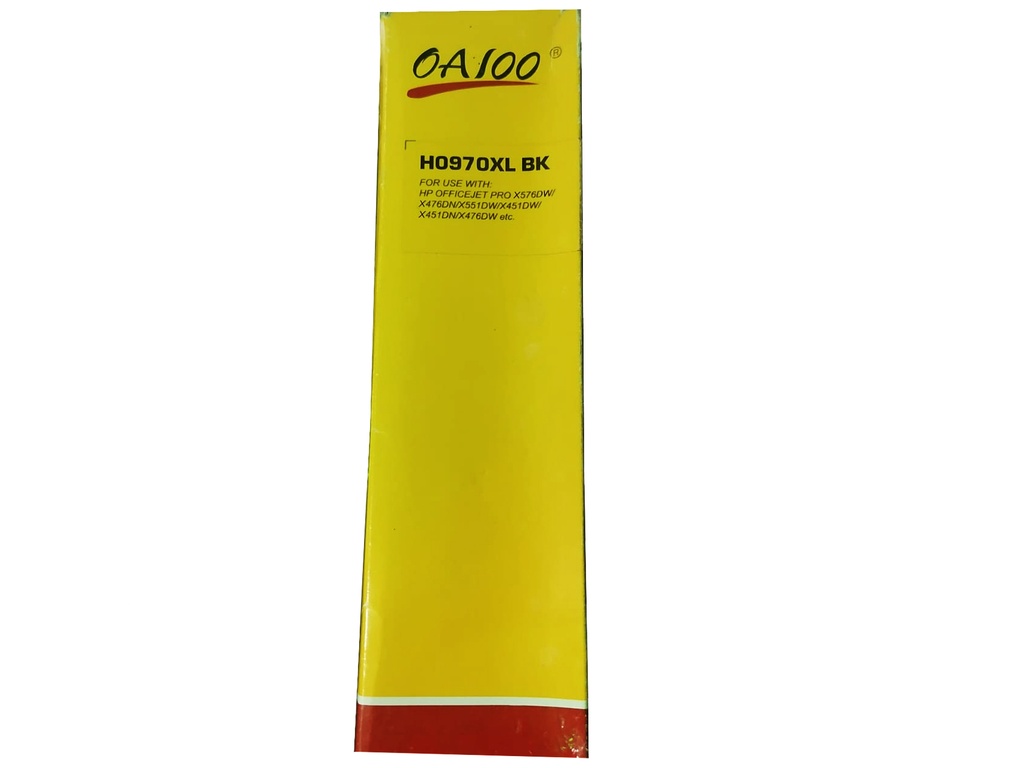 HP 970XL Negro Compatible Cartucho de Tinta HP970XL HP Officejet Pro X451dn,dw, X551dw, X476dn, X476dw, X576dw 9,200Pag. 173.5ml SKU: 
CN625AMCOM