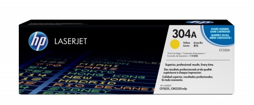 CC532A Amarillo Original Toner 304A HP Color LaserJet CP2020, CP2025DN, CM2320NF, CM2320XI 2,800 Páginas SKU: CC532A