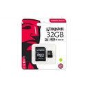 Memoria Flash Kingston Canvas Select, 32GB MicroSD UHS-I Clase 10, con Adaptador SKU: SDCS/32GB