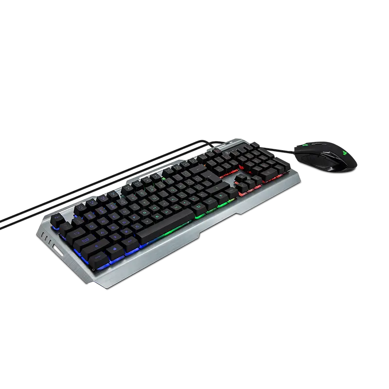 Kit Gamer de Teclado y Mouse Phoenix Serie 3000, Alámbrico, USB, Negro SKU: YKP-20706