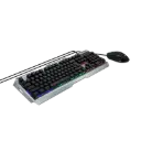 Kit Gamer de Teclado y Mouse Phoenix Serie 3000, Alámbrico, USB, Negro SKU: YKP-20706