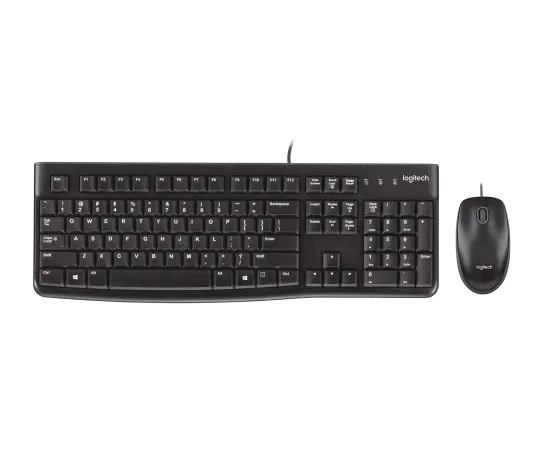 Kit de Teclado y Mouse Logitech MK120, Alámbrico, USB, Negro (Español) KITLOG380 SKU: 920-004428