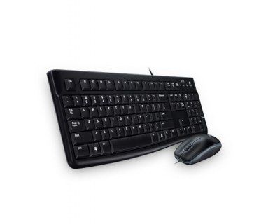 Kit de Teclado y Mouse Logitech MK120, Alámbrico, USB, Negro (Español) KITLOG380 SKU: 920-004428