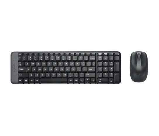 Kit de Teclado y Mouse Logitech MK220, Inalámbrico, USB, Negro (Español) SKU: 920-004430