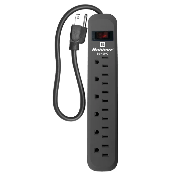 [00-5340-00-5] Koblenz Supresor de Picos SS-420 C, 6 Contactos, Barra de Contactos 420 Joules AC-6406 SKU: 00-5340-00-5