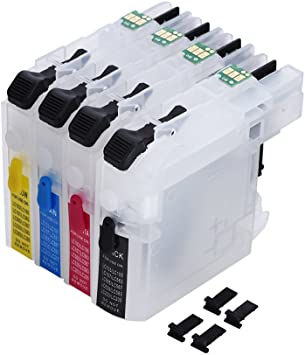 LC203/LC205 Kit Cartuchos Recargables de Tinta Brother LC203BKXL MFC-J460DW, J485DW, J880DW, J4320DW, MFC-J4420DW, J4620DW, J5520DW, J5620DW, J5720DW, J480DW, J680DW, J885DW 550 Pag. SKU: LC203/LC205