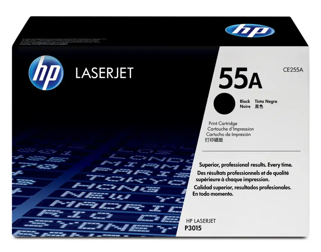 CE255A Original Toner 55A HP Laserjet p3015, LaserJet Enterprise 500, M521, M525 6,000 Páginas SKU: CE255A