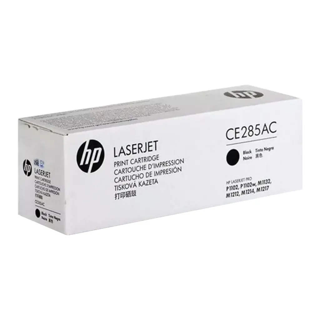 CE285AC Original Toner 85A HP LaserJet Pro P1102, P1106, M1132MFP, M1212MFP, M1217MFP, HP LaserJet Pro M1132, M1136, M1139, M1212, M1214, M1217, M1219, P1102, P1109, P1566 1,600 Páginas SKU: CE285A