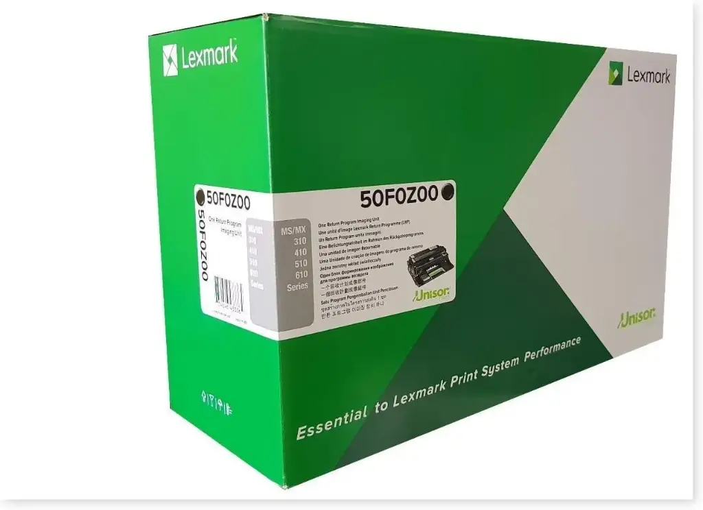 50F0Z00 Fotoconductor Original Lexmark MX611de, MX410de, MX610de, MX510de, MX511dte, MS610de, MS510dn, MS310dn, MS310d, MS610dte, MX511de, MX611dhe, MX511dhe, MX310dn, MX611dte, MS610dn, MS410dn, MS410d, MS610dtn 60,000 Páginas SKU: 50F0Z00