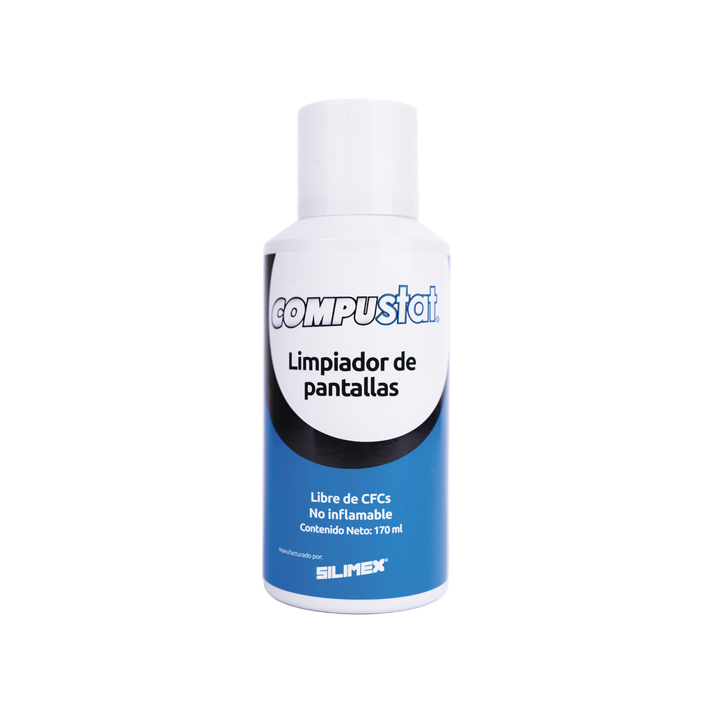 [COMPUSTAT] Limpiador de pantallas y cámaras, protector anti-estático en aerosol, con protección contra rayos UV, repelente de polvo, 170 ml SILIMEX CN-290 SKU: COMPUSTAT