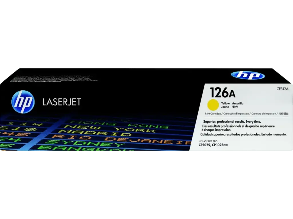 CE312A Amarillo Original Toner 126A HP LaserJet Pro CP1025, CP1025NW, M175nw 1,000 Páginas SKU: CE312A