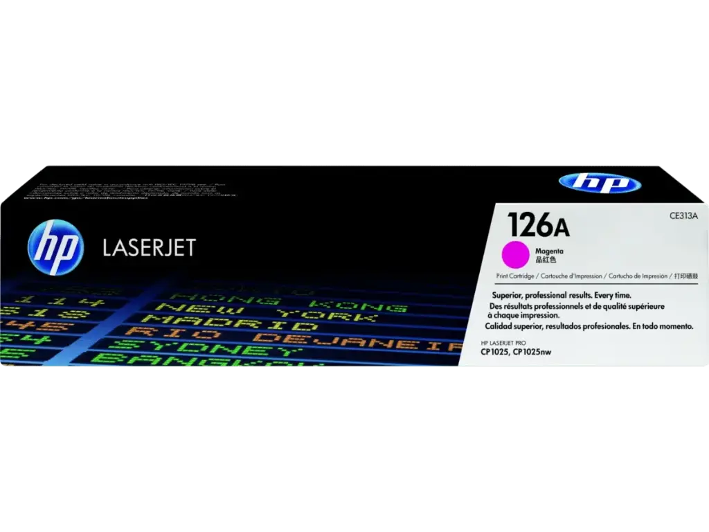 [CE313A] CE313A Magenta Original Toner 126A HP LaserJet Pro CP1025, CP1025NW, M175nw 1,000 Páginas SKU: CE313A