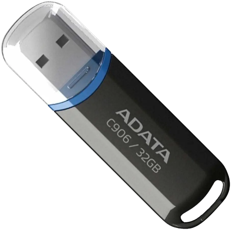 Memoria USB Adata C906, 32GB, USB 2.0, Negro RAM-2253 SKU: AC906-32G-RBK