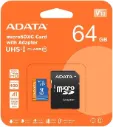 Memoria Flash Adata Premier, 64GB MicroSDXC UHS-I Clase 10 A1, con Adaptador SKU: AUSDX64GUICL10A1-RA1