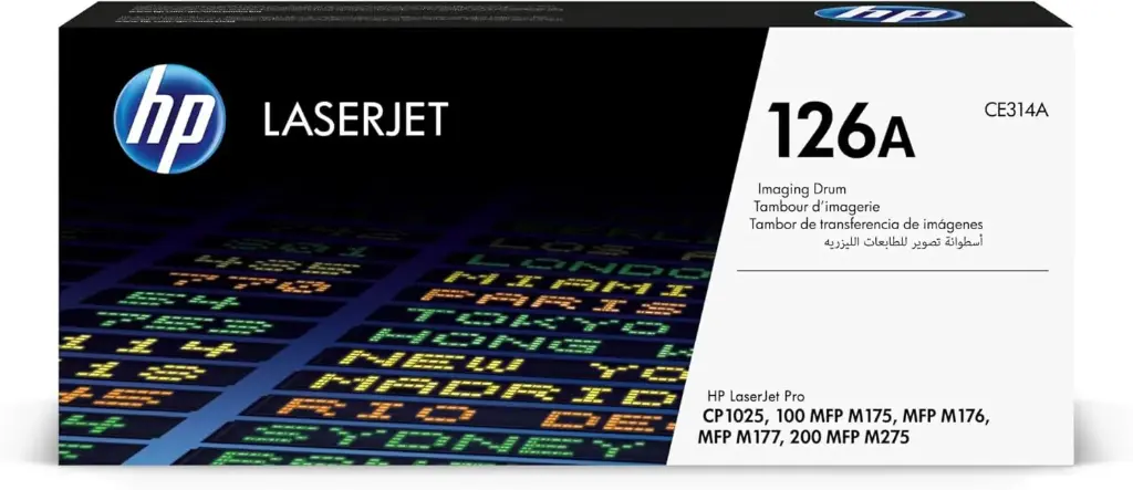 CE314A Drum Original Toner 126A HP LaserJet Pro CP1025, CP1025NW, M175nw, MFP M176n 7,000 Páginas SKU: CE314A