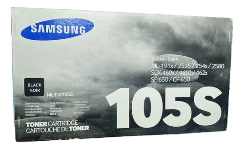 [MLT-D105S/SU779A] MLT-D105S Original Toner Samsung Estándar ML-1910, 1915, 2525, 2540, 2540R, 2580N SCX-4600, SCX-4623F, SF-650 2,500 Páginas SKU: MLT-D105S/SU779A