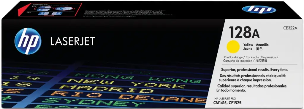 CE322A AMARILLO ORIGINAL TONER 128A  HP LASERJET PRO CM1415/ CP1525 1300 PAG