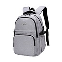 MOCHILA GHIA DE 15.6 PULGADAS COLOR GRIS / 6 COMPARTIMIENTOS GM-015G