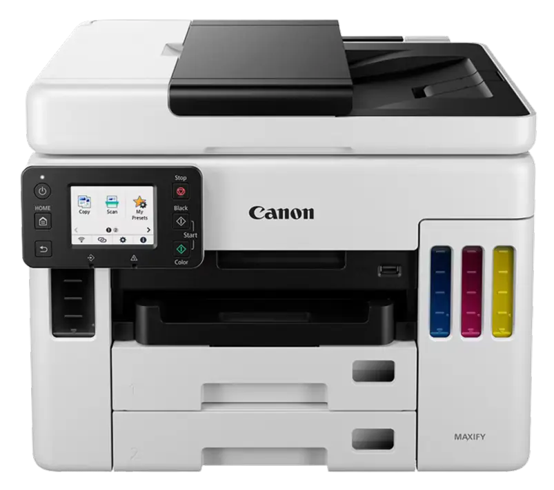 Multifuncional Canon Maxify GX7010 4 en 1 Tinta Continua, 45 ppm B/N 25 ppm a Color Impresora, Copiadora, Escáner Usb, Wifi, Ethernet SKU: 4471C004