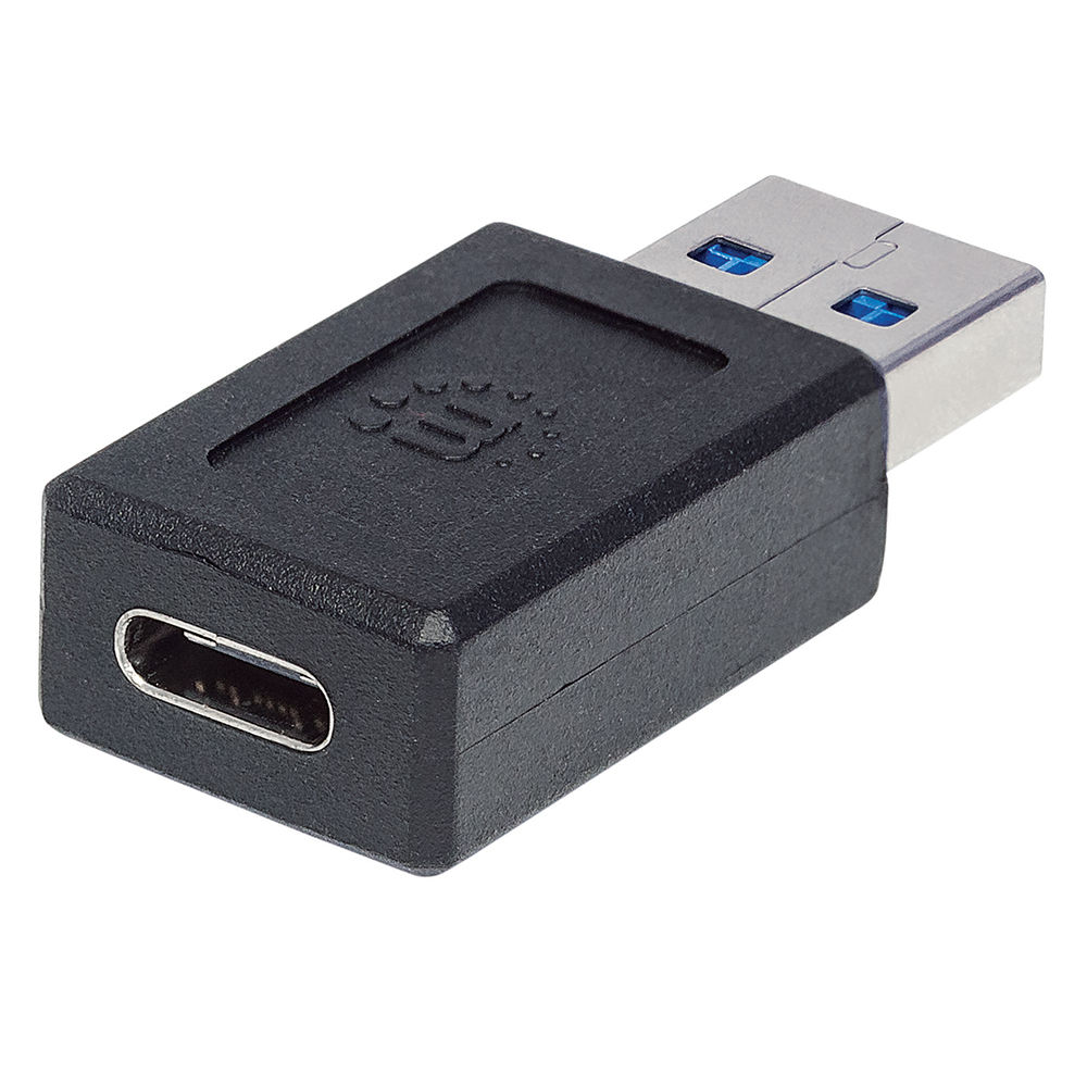 Manhattan Adaptador USB C 2.0 Hembra - USB A Macho, Negro AC-6509 OTG SKU: 354653