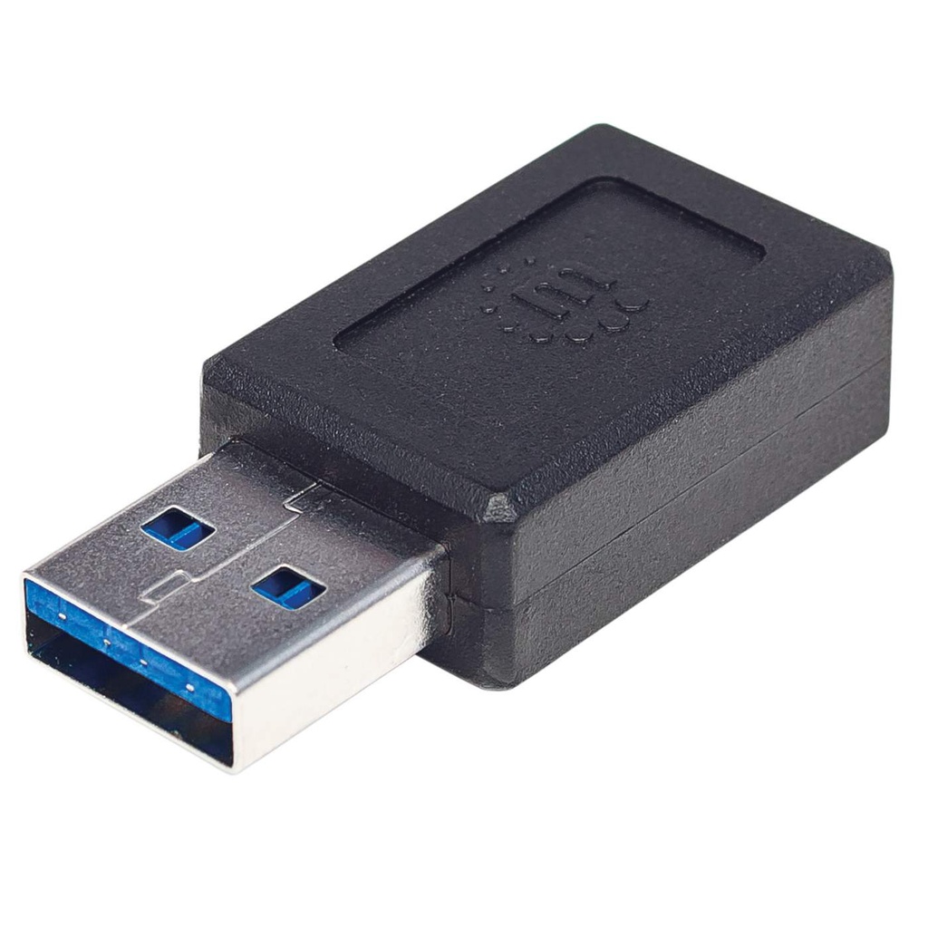 Manhattan Adaptador USB C 3.1 Hembra - USB A Macho, Negro OTG SKU: 354714