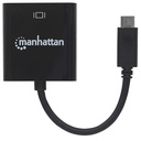Manhattan Adaptador USB-C 3.1 Macho - DisplayPort Hembra, 4K, 30Hz, Negro SKU: 152020