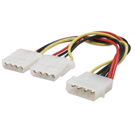 [301503] Manhattan Cable 4 Pin Molex Macho - 2 x 4-pin Molex Hembra, 20cm SKU: 301503