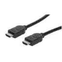 Manhattan Cable HDMI de Alta Velocidad con Canal Ethernet, HDMI Macho - HDMI Macho, 4K, 30Hz, 3 Metros, Negro CB-489 SKU: 323222