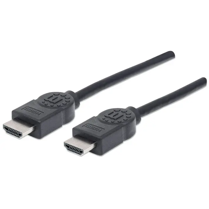 Manhattan Cable HDMI de Alta Velocidad con Canal Ethernet, HDMI Macho - HDMI Macho, 4K, 30Hz, 5 Metros, Negro CB-497 SKU: 323239