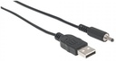 Manhattan Cable USB A Macho - Barrel Tipo H Macho, 1 Metro, Negro SKU: 354196