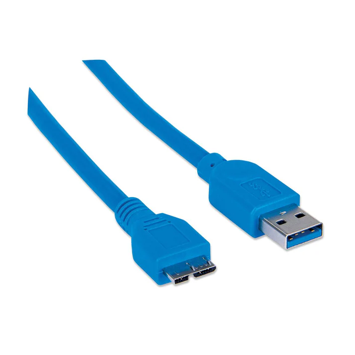 [325424] Manhattan Cable USB A Macho - Micro USB B Macho, 2 Metros, Azul CB-392 SKU: 325424