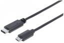 Manhattan Cable USB C Macho - Micro USB B Macho, 2 Metros, Negro Tipo C SKU: 354967