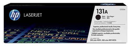 CF210A Negro Original Toner 131A HP Color LaserJet Pro 200 Color M251, MFP M276 1,520 Páginas SKU: CF210A