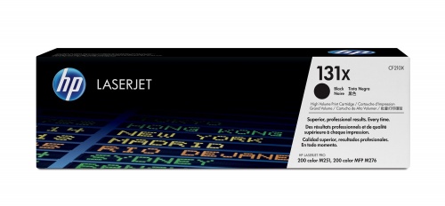CF210X Negro Original Toner 131A/131X HP Color LaserJet Pro 200 Color M251, MFP M276 2,400 Páginas SKU: CF210X