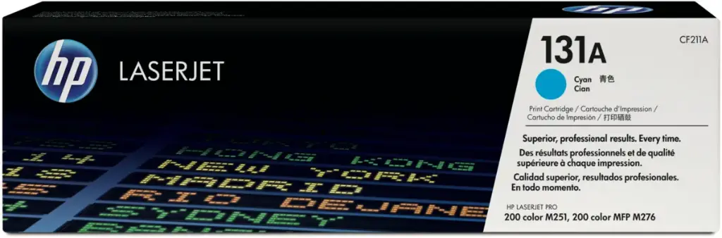 [CF211A] CF211A Cian Original Toner 131A HP Color LaserJet Pro 200 Color M251, MFP M276 1,800 Páginas SKU: CF211A