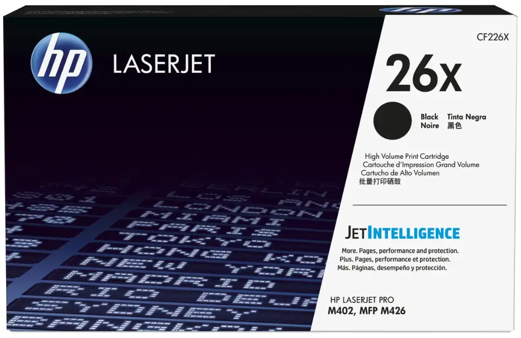 CF226X Original Toner 26X HP LaserJet Pro M402, MFP M426 9,000 Páginas SKU: CF226X