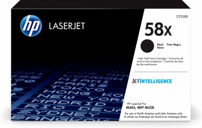 CF258X Original Toner 58X HP LaserJet Pro M404, MFP M430, M406, MFP M428 10,000 Páginas SKU: CF258X