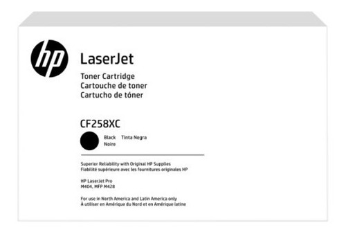 CF258XC Original Toner 58XC Caja Blanca HP LaserJet Pro M404, MFP M430, M406, MFP M428 10,000 Páginas SKU: CF258XC